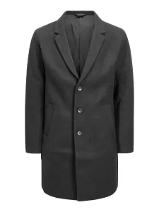 Jack&Jones Pánský kabát JJEMOULDER 12171374 Dark Grey XL
