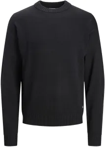 Jack&Jones Pánský svetr JJEJACK Regular Fit 12236774 Black S