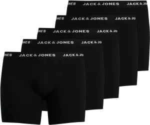 Jack&Jones PLUS 5 PACK - pánské boxerky JACHUEY 12194944 Black XXL