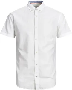 Jack&Jones PLUS Pánská košile JJESUMMER Loose Fit 12200083 White 3XL