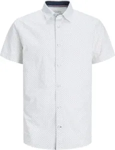 Jack&Jones PLUS Pánská košile JJPLAIN Slim Fit 12254851 White 8XL