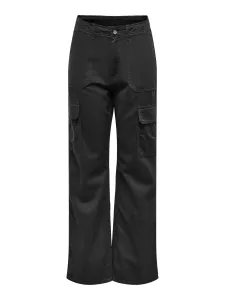 Jacqueline de Yong Dámské kalhoty JDYABBY Wide Leg Fit 15300808 Black XS