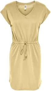 Jacqueline de Yong Dámské šaty JDYLUCIA Regular Fit 15261670 Straw XS