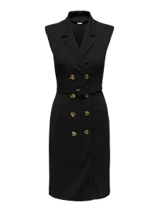 Jacqueline de Yong Dámské šaty JDYMEKKO Regular Fit 15309554 Black M