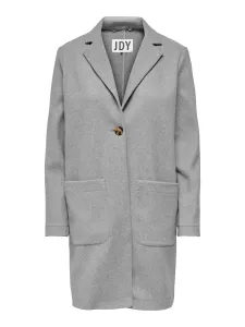 Jacqueline de Yong Dámský kabát JDYHARMONY 15247078 Light Grey Melange XL