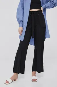 Kalhoty JDY dámské, černá barva, široké, high waist #1987125