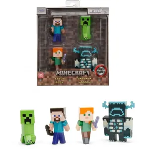 Figurky sběratelské Minecraft Figures 4-Pack Jada kovové sada 4 druhů výška 6 cm