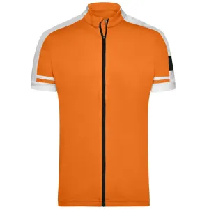 James & Nicholson Pánský cyklistický dres JN454 - Oranžová | XXL