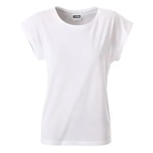 James & Nicholson Dámské ležérní tričko z biobavlny 8005 - Bílá | L #723254