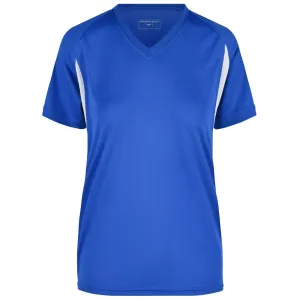 James & Nicholson Dámské sportovní tričko s krátkým rukávem JN316 - Královská modrá / bílá | L #721900