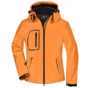 James & Nicholson Zimní dámská softshellová bunda JN1001 - Oranžová | S #721778
