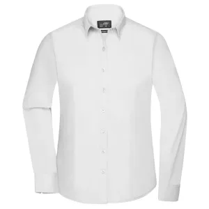 James & Nicholson Dámská košile s dlouhým rukávem JN677 - Bílá | S #741914