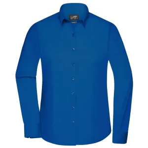 James & Nicholson Dámská košile s dlouhým rukávem JN677 - Královská modrá | S #732879