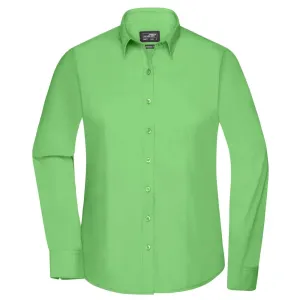 James & Nicholson Dámská košile s dlouhým rukávem JN677 - Limetkově zelená | L #732883