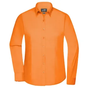 James & Nicholson Dámská košile s dlouhým rukávem JN677 - Oranžová | S #732898