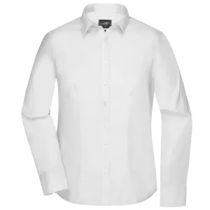 James & Nicholson Dámská košile s dlouhým rukávem JN681 - Bílá | S #733396