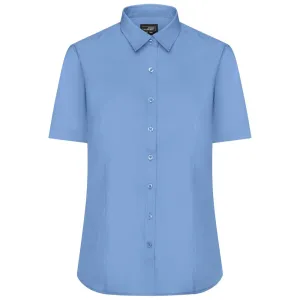 James & Nicholson Dámská košile s krátkým rukávem JN679 - Aqua | S #732754