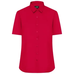 James & Nicholson Dámská košile s krátkým rukávem JN679 - Červená | S #732766