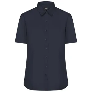 James & Nicholson Dámská košile s krátkým rukávem JN679 - Tmavě modrá | L #732824
