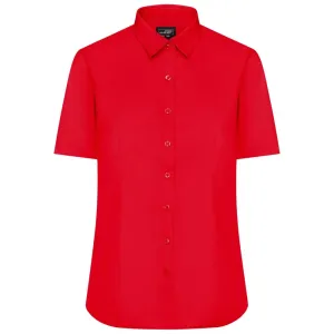 James & Nicholson Dámská košile s krátkým rukávem JN679 - Tomato | S #732835