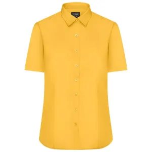 James & Nicholson Dámská košile s krátkým rukávem JN679 - Žlutá | S #732844