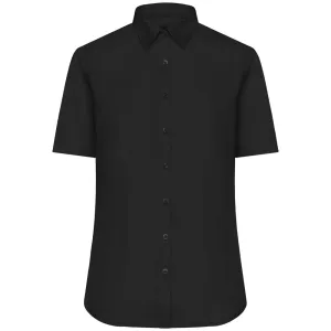 James & Nicholson Dámská košile s krátkým rukávem JN683 - Černá | L #733358