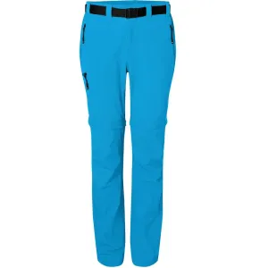 James & Nicholson Dámské outdoorové kalhoty s odepínacími nohavicemi JN1201 - Jasně modrá | S