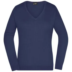 James & Nicholson Dámský bavlněný svetr JN658 - Tmavě modrá | XL #725271