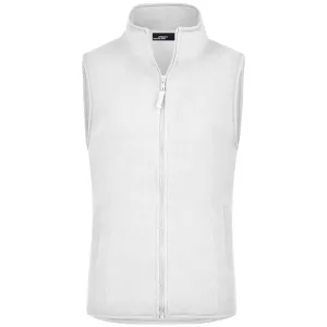 James & Nicholson Dámská fleecová vesta JN048 - Bílá | M #724371