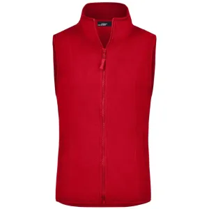 James & Nicholson Dámská fleecová vesta JN048 - Červená | L #724382