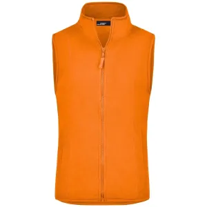 James & Nicholson Dámská fleecová vesta JN048 - Oranžová | L #724363