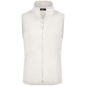James & Nicholson Dámská fleecová vesta JN048 - Off-white | XL