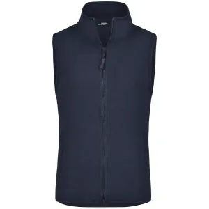 James & Nicholson Dámská fleecová vesta JN048 - Tmavě modrá | S #724403