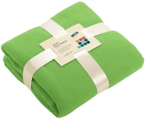 James & Nicholson Fleecová deka 130x170 cm JN950 - Limetkově zelená | 130 x 170 cm