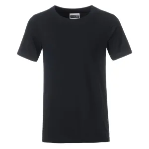 James & Nicholson Klasické chlapecké tričko z biobavlny 8008B - Černá | XL #735233