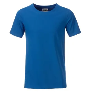 James & Nicholson Klasické chlapecké tričko z biobavlny 8008B - Královská modrá | L #723619