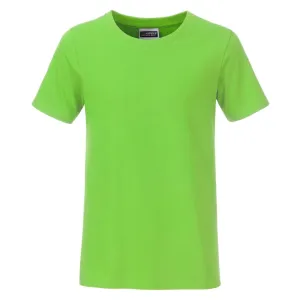 James & Nicholson Klasické chlapecké tričko z biobavlny 8008B - Limetkově zelená | M #723597