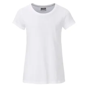 James & Nicholson Klasické dívčí tričko z biobavlny 8007G - Bílá | L #723271