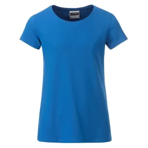 James & Nicholson Klasické dívčí tričko z biobavlny 8007G - Kobaltová | XS #723321