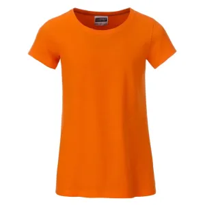 James & Nicholson Klasické dívčí tričko z biobavlny 8007G - Oranžová | L #723303