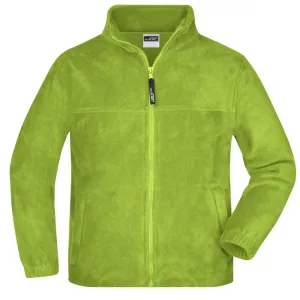 James & Nicholson Dětská fleece mikina JN044k - Limetkově zelená | XL #724832