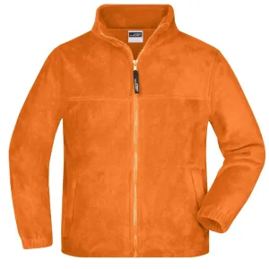 James & Nicholson Dětská fleece mikina JN044k - Oranžová | XL #724837