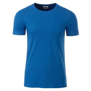 James & Nicholson Klasické pánské tričko z biobavlny 8008 - Královská modrá | S #722779