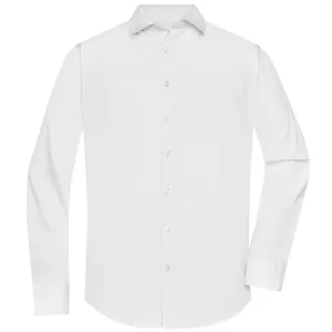 James & Nicholson Pánská košile s dlouhým rukávem JN678 - Bílá | XXL #741889