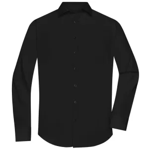 James & Nicholson Pánská košile s dlouhým rukávem JN678 - Černá | L #741892