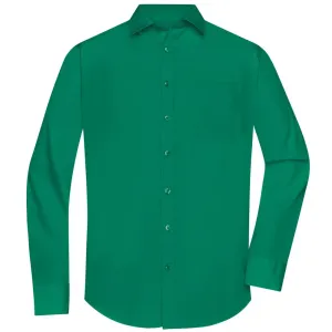James & Nicholson Pánská košile s dlouhým rukávem JN678 - Irská zelená | L