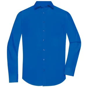 James & Nicholson Pánská košile s dlouhým rukávem JN678 - Královská modrá | L