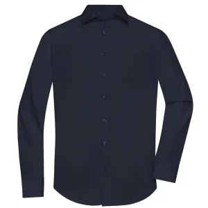 James & Nicholson Pánská košile s dlouhým rukávem JN678 - Tmavě modrá | M