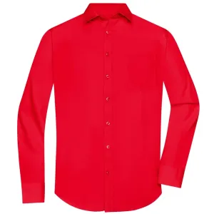 James & Nicholson Pánská košile s dlouhým rukávem JN678 - Tomato | L #732645