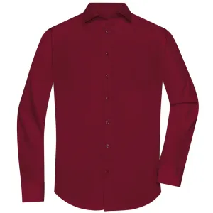 James & Nicholson Pánská košile s dlouhým rukávem JN678 - Vínová | M #732651